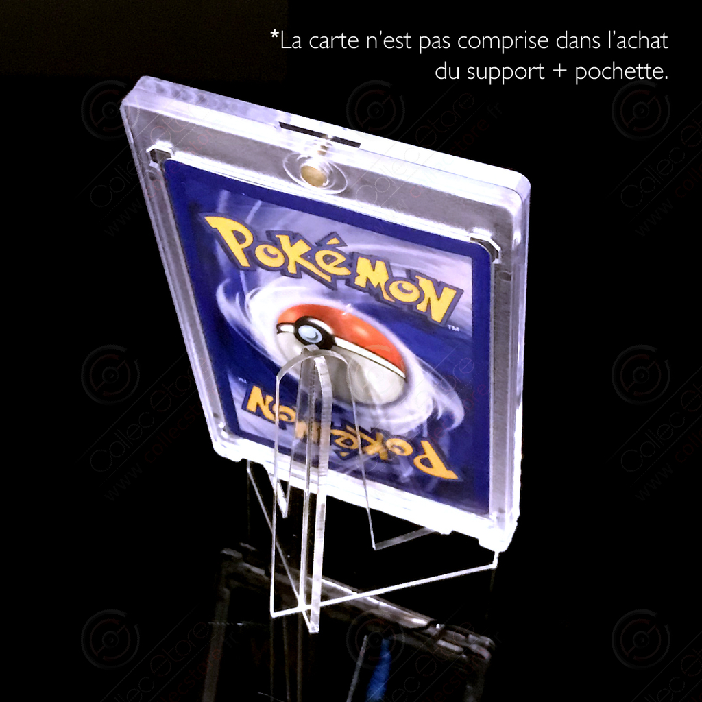 Pochette rigide transparente aimantée étui range-carte épaisseur M haute  protection pour carte de collection Pokémon 63 x 88 mm - Collecstore