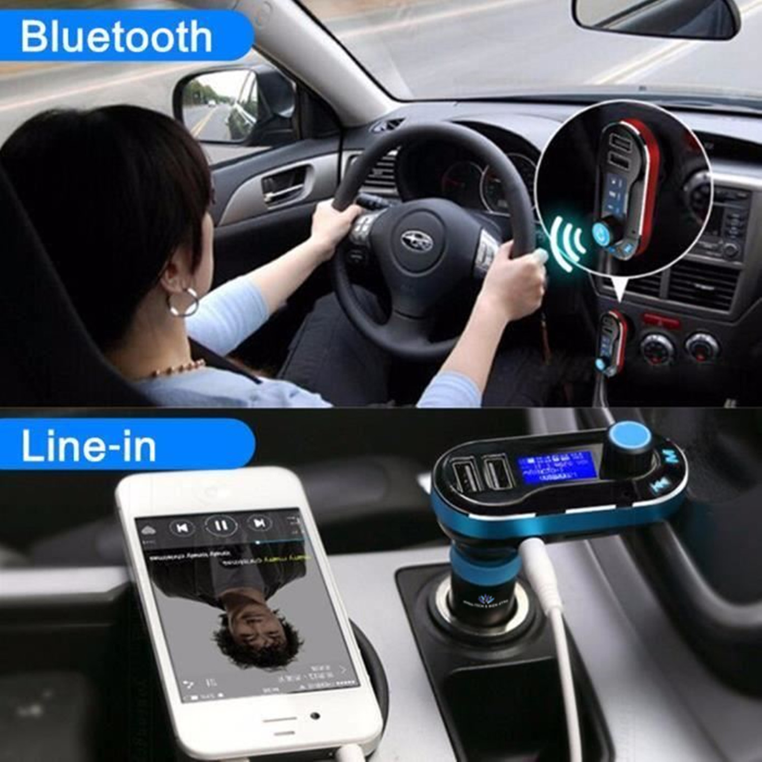 Kit Voiture Bluetooth, Adaptateur de câble o AUX-in Microphone Bluetooth stéréo de Voiture adapté pour CD30 CDC40 CD70 DVD90 Récepteur o sans Fil pour la Conversation Mains Libres et lacd70 duokon pr
